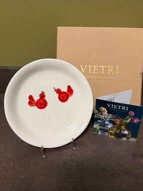 Vietri Red Bird Plate